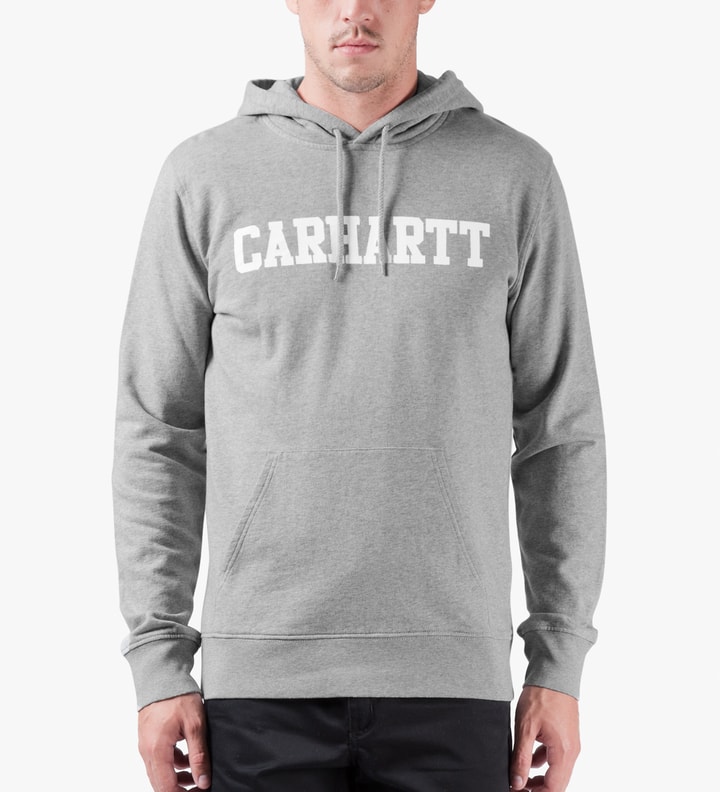 Heather Grey/White College Sweat Hoodie Placeholder Image