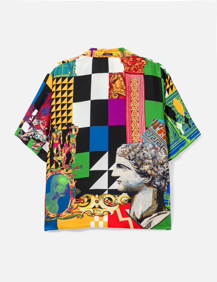 Versace Printed Silk Twill Regular Shirt