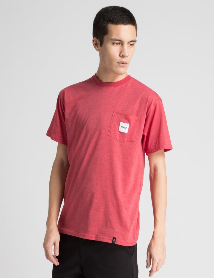 Red Heather Box Logo Pocket T-Shirt Placeholder Image