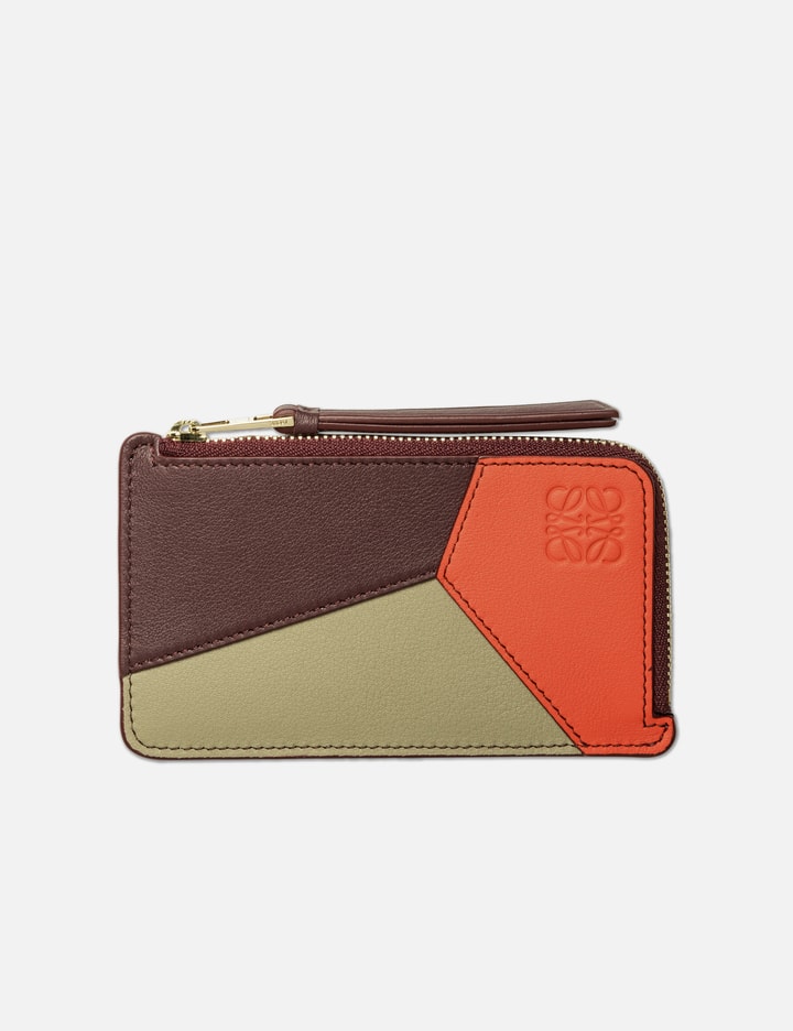 Loewe Puzzle Leather Card Holder In Multicolor