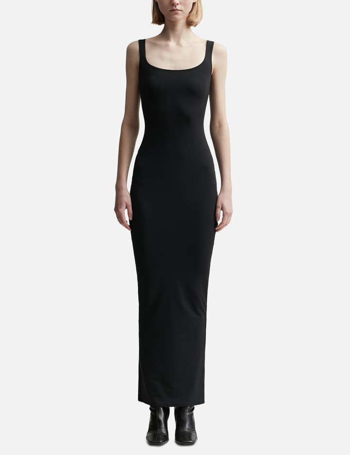 Entire Studios Black Sleeveless Cotton-blend Dress In Black