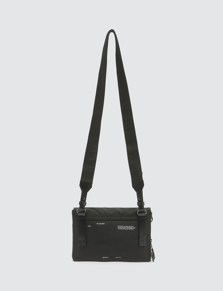 Nylon Zipped Flap Crossbody Bag Placeholder Image
