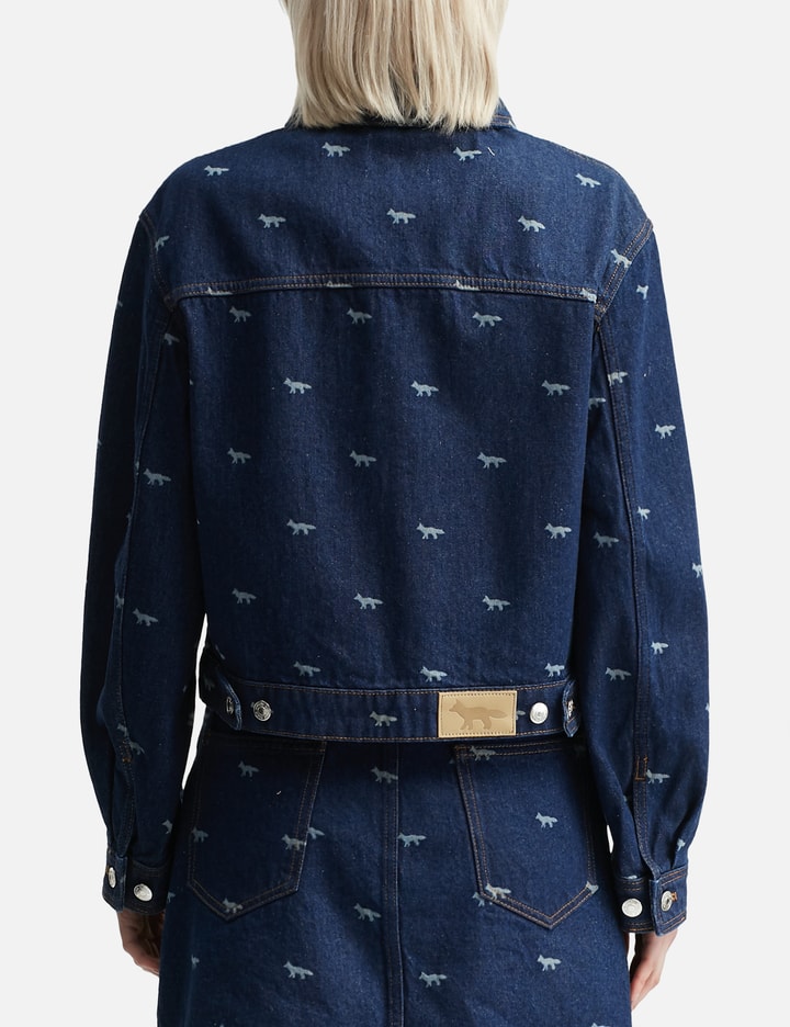 Zipped Cropped Denim Jacket Placeholder Image