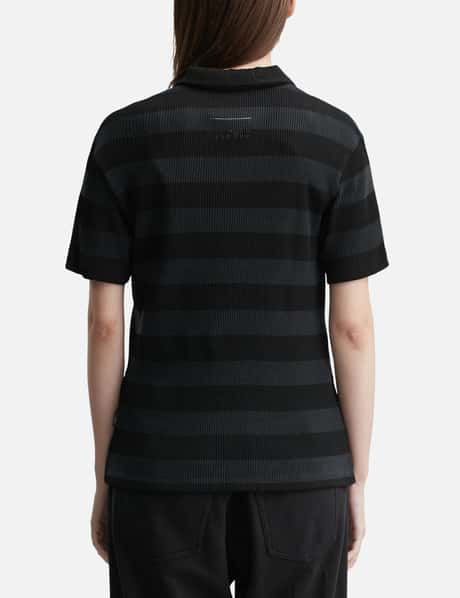 Ribbed Polo Top view 9