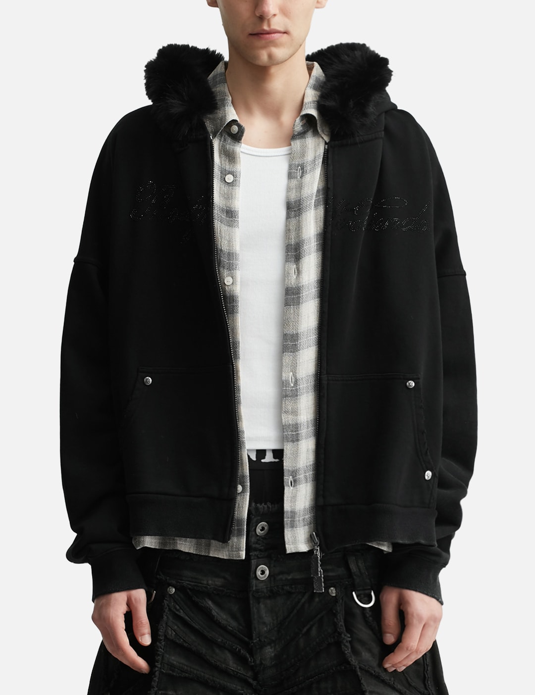 Nyra Zip-Up Jacket With Detachable Fur Hood view 13