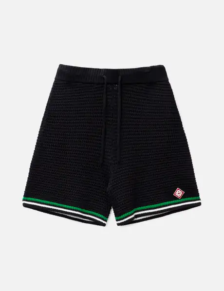 Casablanca Crochet Tennis Shorts