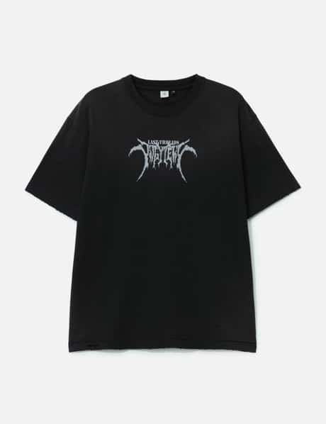 POLYTERU 1/2 Graphic T-Shirt 'Metal Logo' Damaged