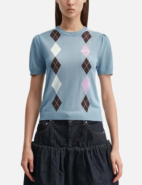 Light Cotton Argyle T-Shirt view 10