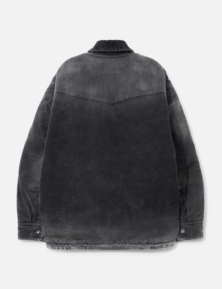 Distressed Corduroy Puffer Shirt Placeholder Image