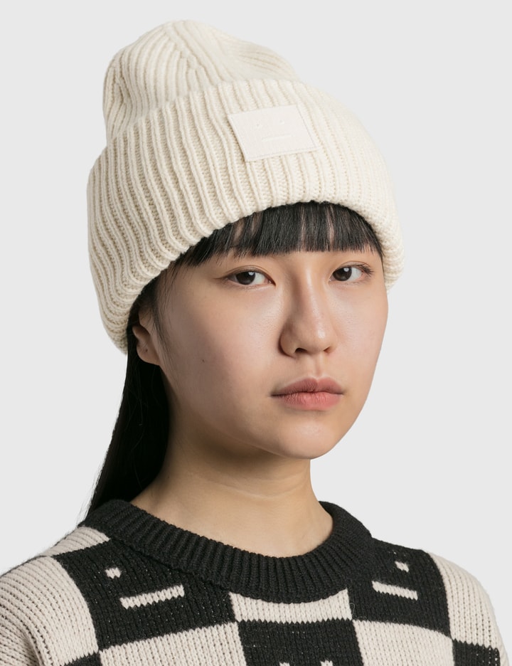 Pansy Ribbed Knit Beanie Placeholder Image