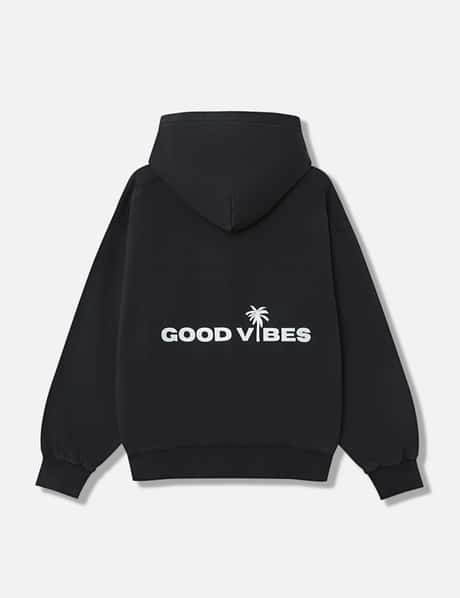 "Good Vibes Black Washed Out" Hoodie view 8