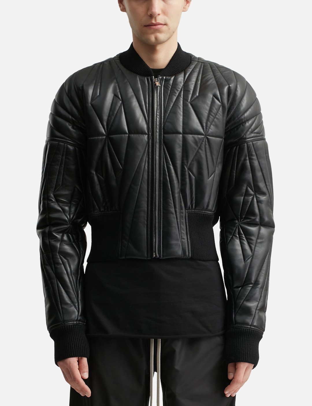 Moncler + Rick Owens Geocamo Nappa Leather Bomber Jacket view 18