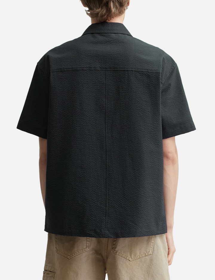 COOR Panel Line Camp Collar Half Shirt