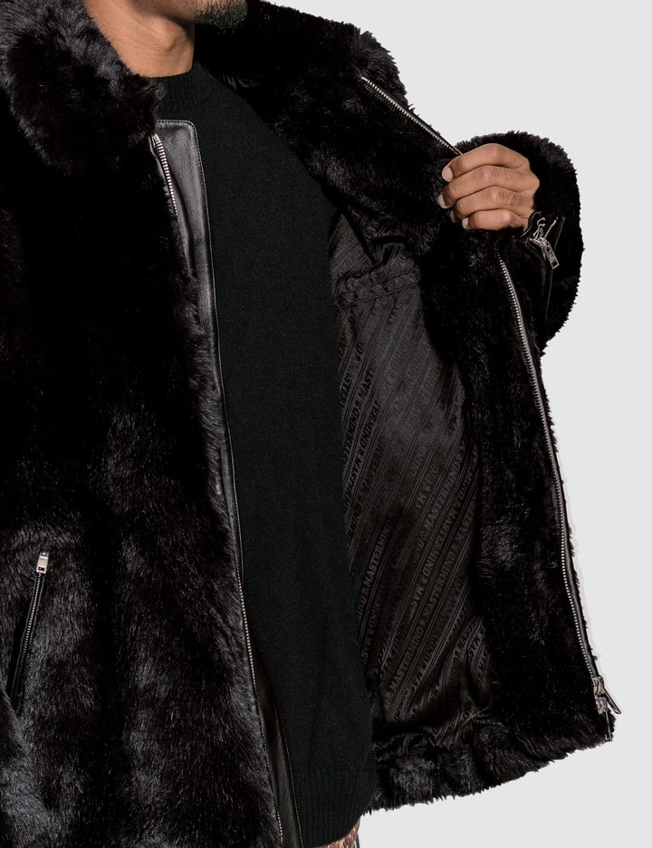 Faux Fur Jacket With Skull Logo Placeholder Image