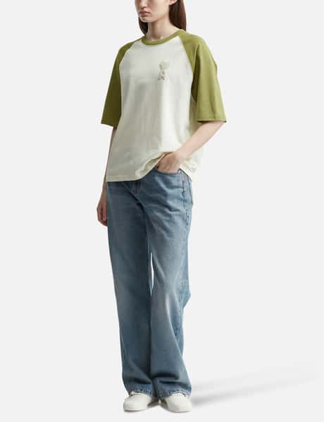 De Coeur Two Tone Thick Cotton Jersey T-Shirt view 11