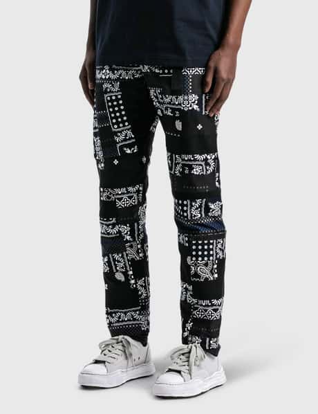Sacai - Sacai x Hank Willis Thomas Archive E Print Mix Pants | HBX 
