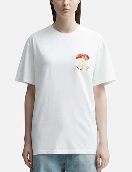 JW Anderson 애플 코어 로고 티셔츠