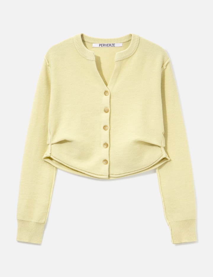 Perverze Side-Tuck Knit Cardigan