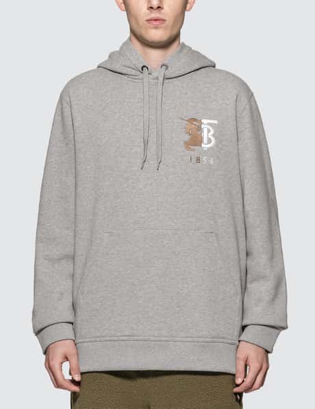 Burberry 1856 Embroidered Logo Hoodie HBX