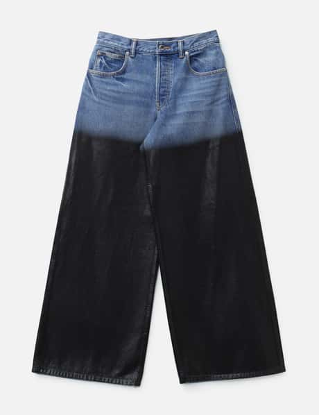T By Alexander Wang Surge Coated Wide-leg Jean