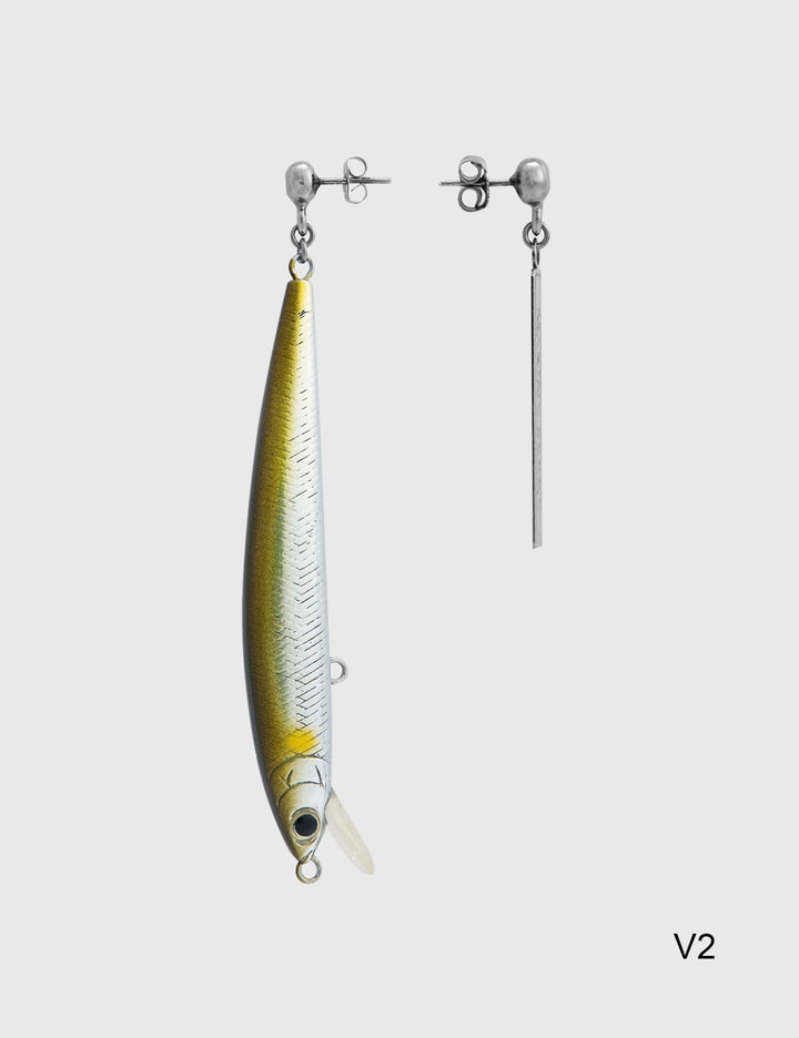 Asymmetrical Branded Fishing Bait Earrings Placeholder Image