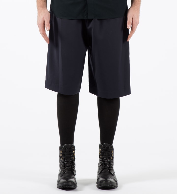 Midnight Tapered Shorts with Knit Waistband Placeholder Image