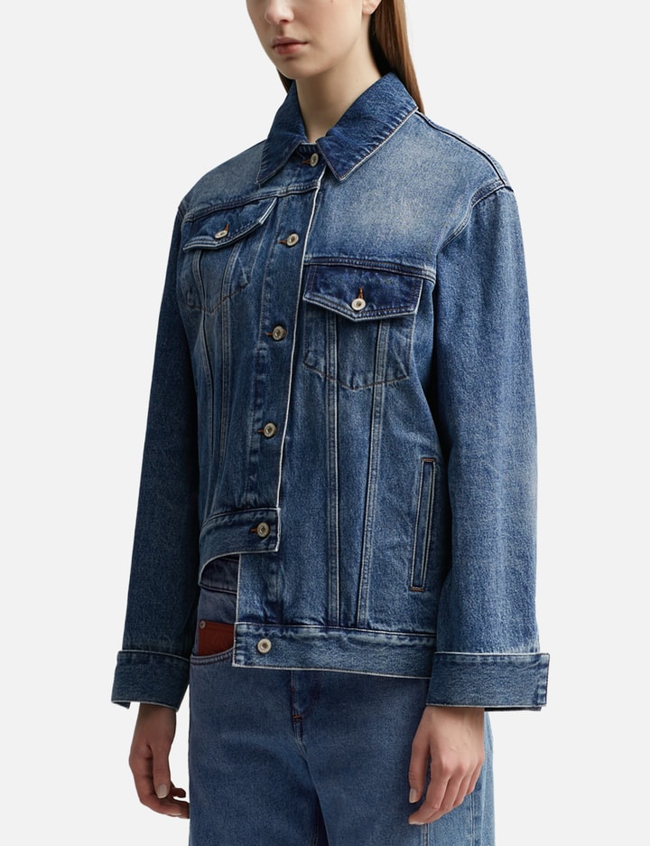 Shop Loewe Deconstructed Jacket In Blue