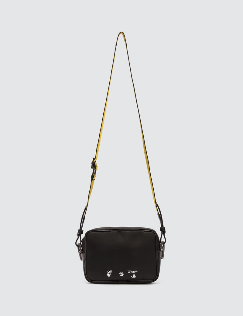 off white logo nylon crossbody bag