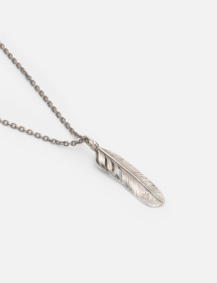 ALBATORY Silver Feather Set