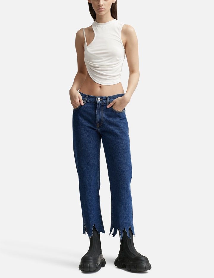 Lasercut Cropped Jeans Placeholder Image