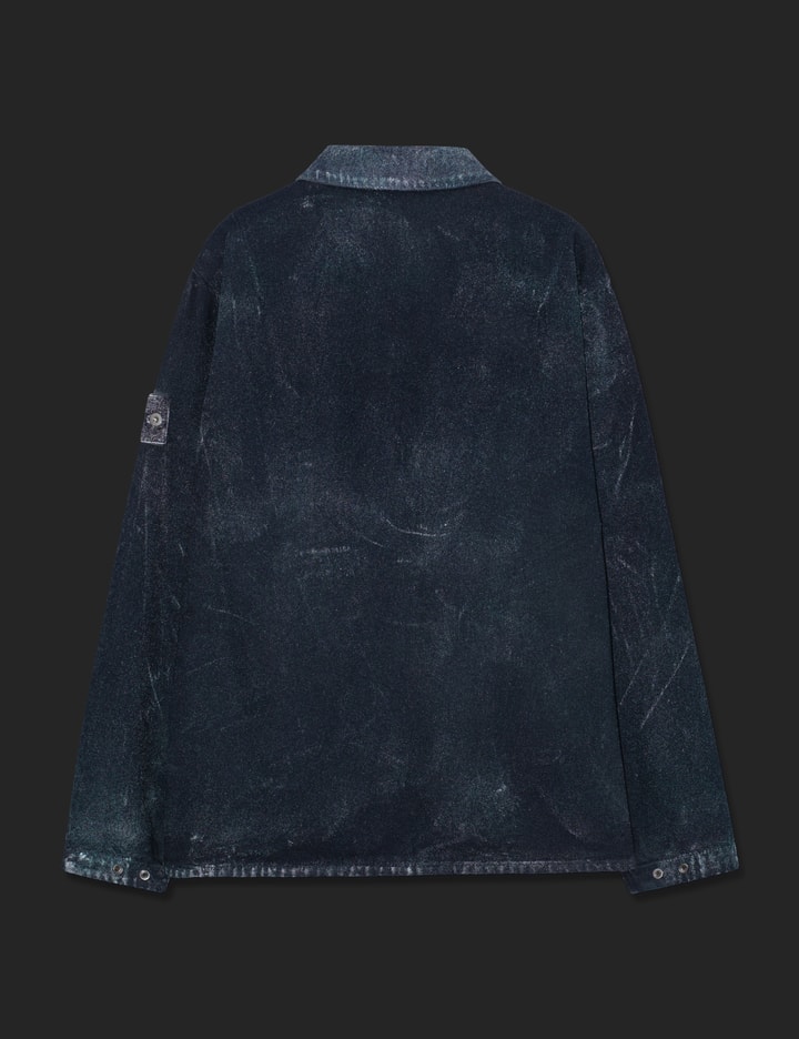 Stone Island Hand Sprayed Reflective Zip-Up Overshirt