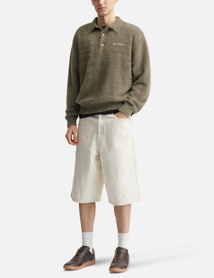 SCT-Logo Shaggy Knit Polo Placeholder Image