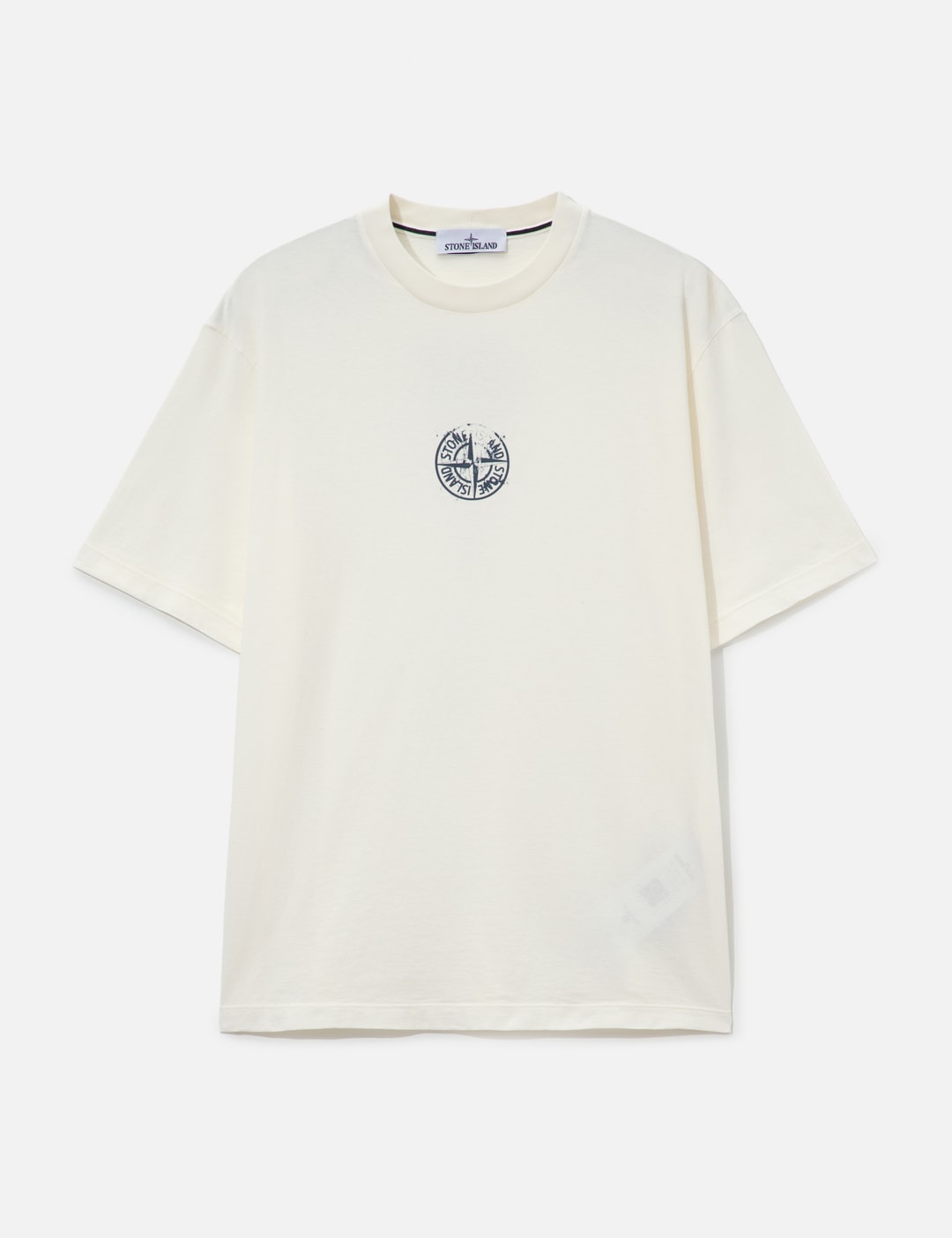 Organic Cotton Jersey T-Shirt With 'Vertical Placement' Print view 7