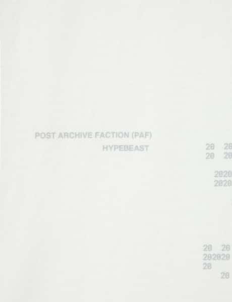 POST ARCHIVE FACTION (PAF) X Hypebeast 20th Anniversary T-Shirt view 20