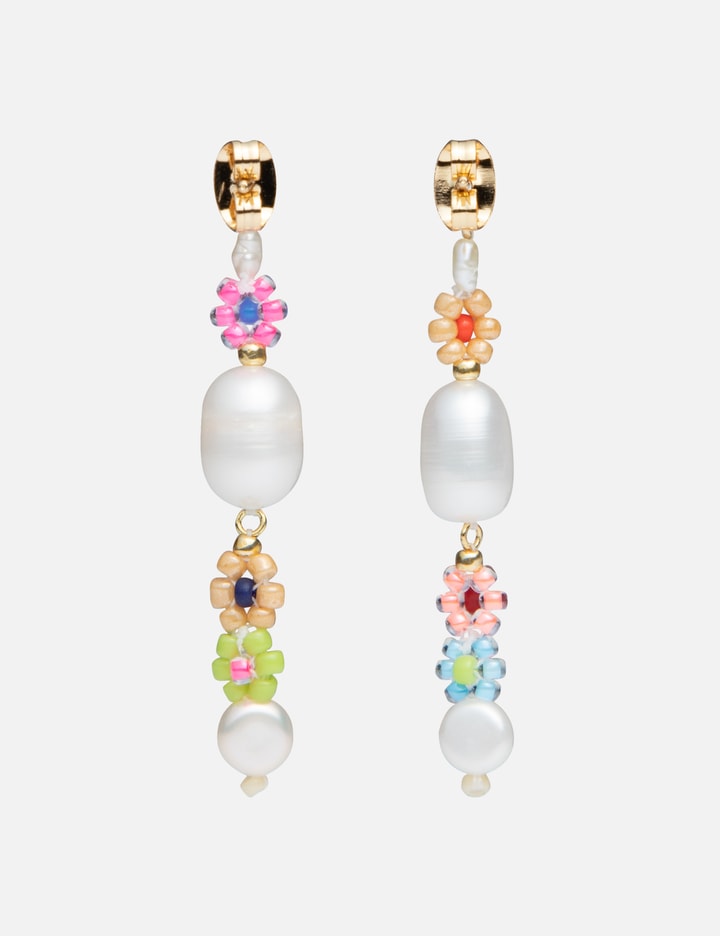 Shop Anni Lu Mexi Flower Earrings In Multicolor