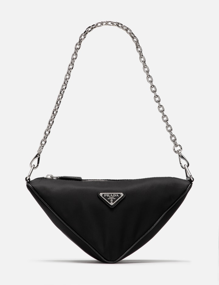 Prada - Women's Triangle Mini-Bag Shoulder Bag - White - Leather
