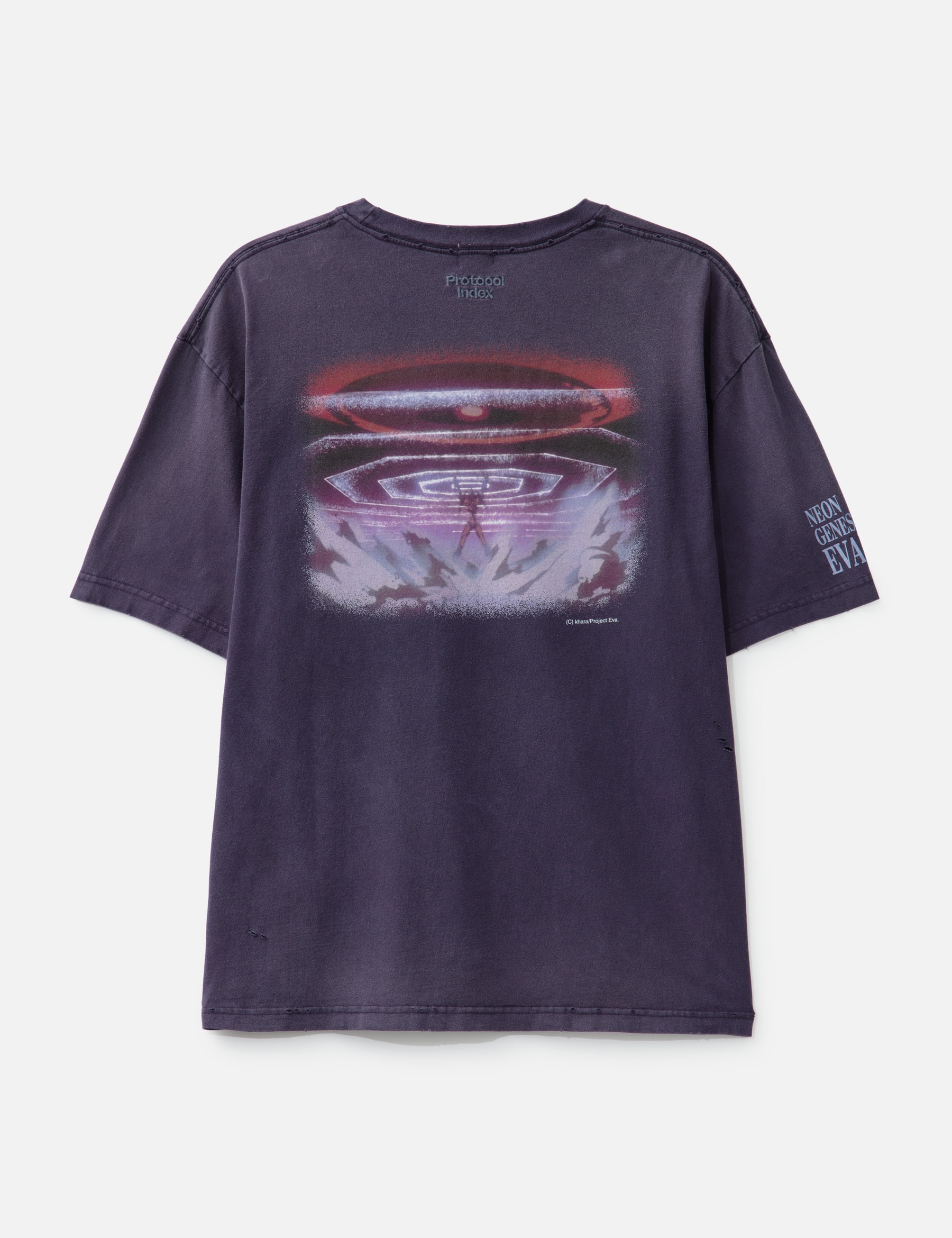 Neon Genesis Evangelion X Protocol-Index Overdyed Vintage Evangelion Unit-01 T-Shirts view 17