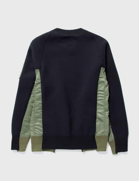 Sacai - スポンジスウェット MA-1 プルオーバー | HBX - ハイプ  