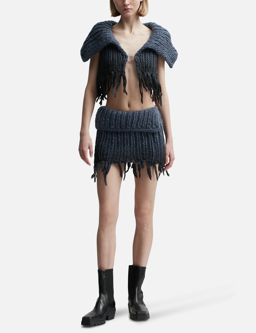 Coated Bulky Knitted Top view 12