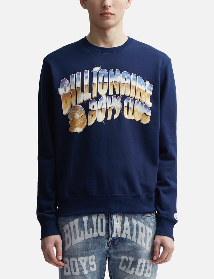 Shop Billionaire Boys Club Chrome Sweatshirt In Blue
