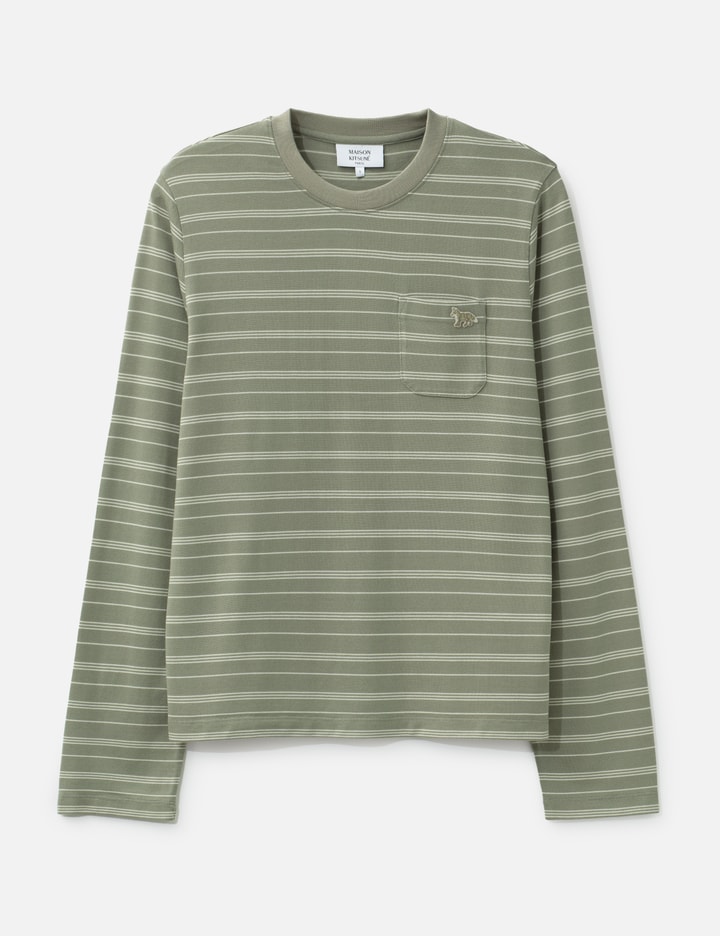 Maison Kitsuné Striped Long Sleeve Regular T-Shirt