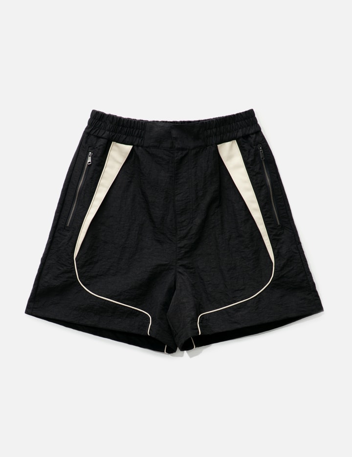 Faux Leather Accent Shorts Placeholder Image