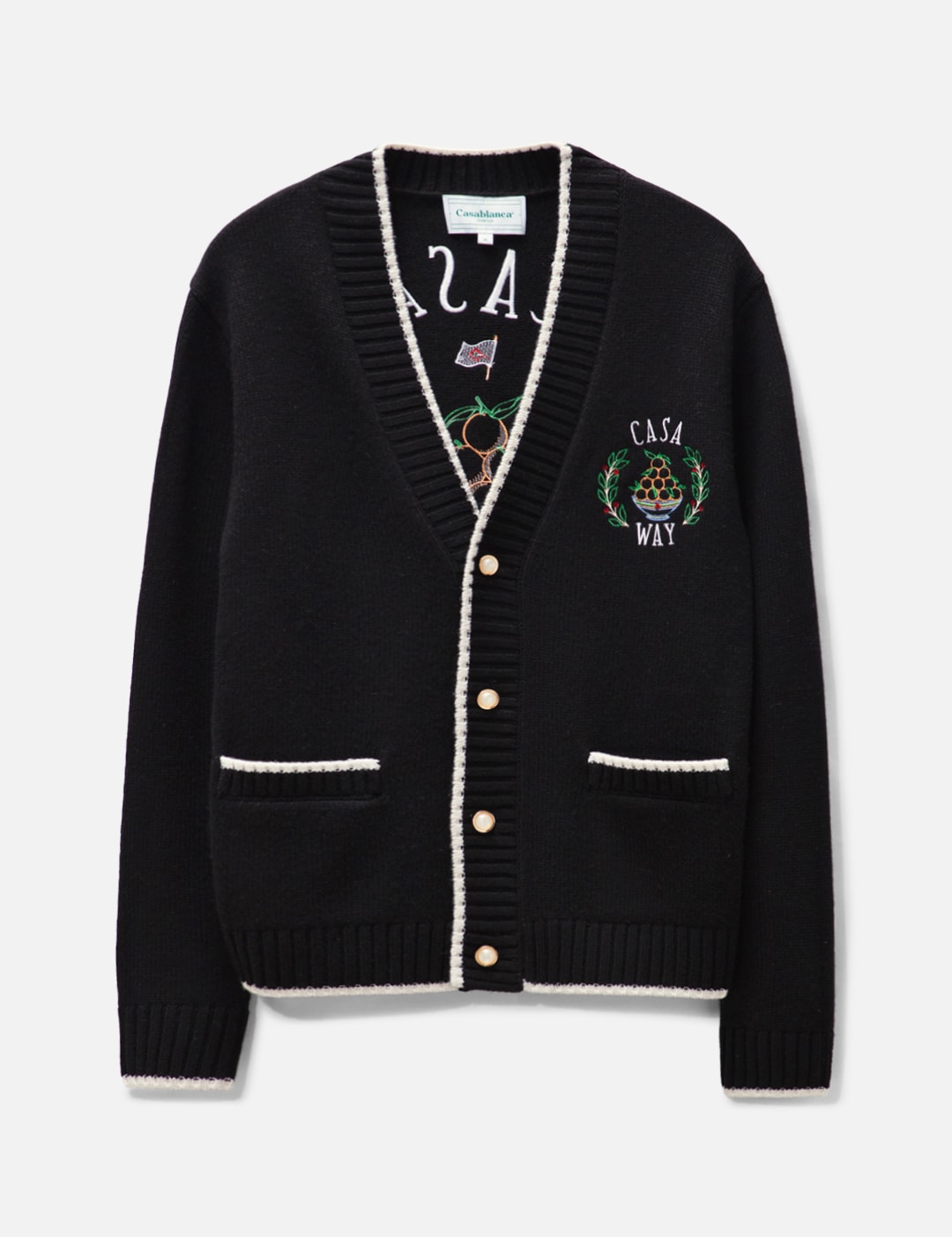 Sacai - Jacquard Knit Cardigan  HBX - Globally Curated Fashion and  Lifestyle by Hypebeast