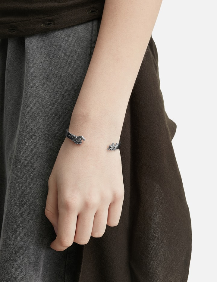 Twojeys Icon Horse Bangle In Silver