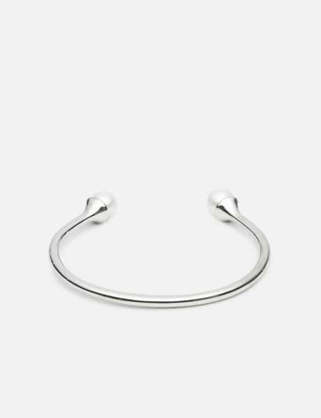 Cold White Double Pearl Open Bracelet view 6