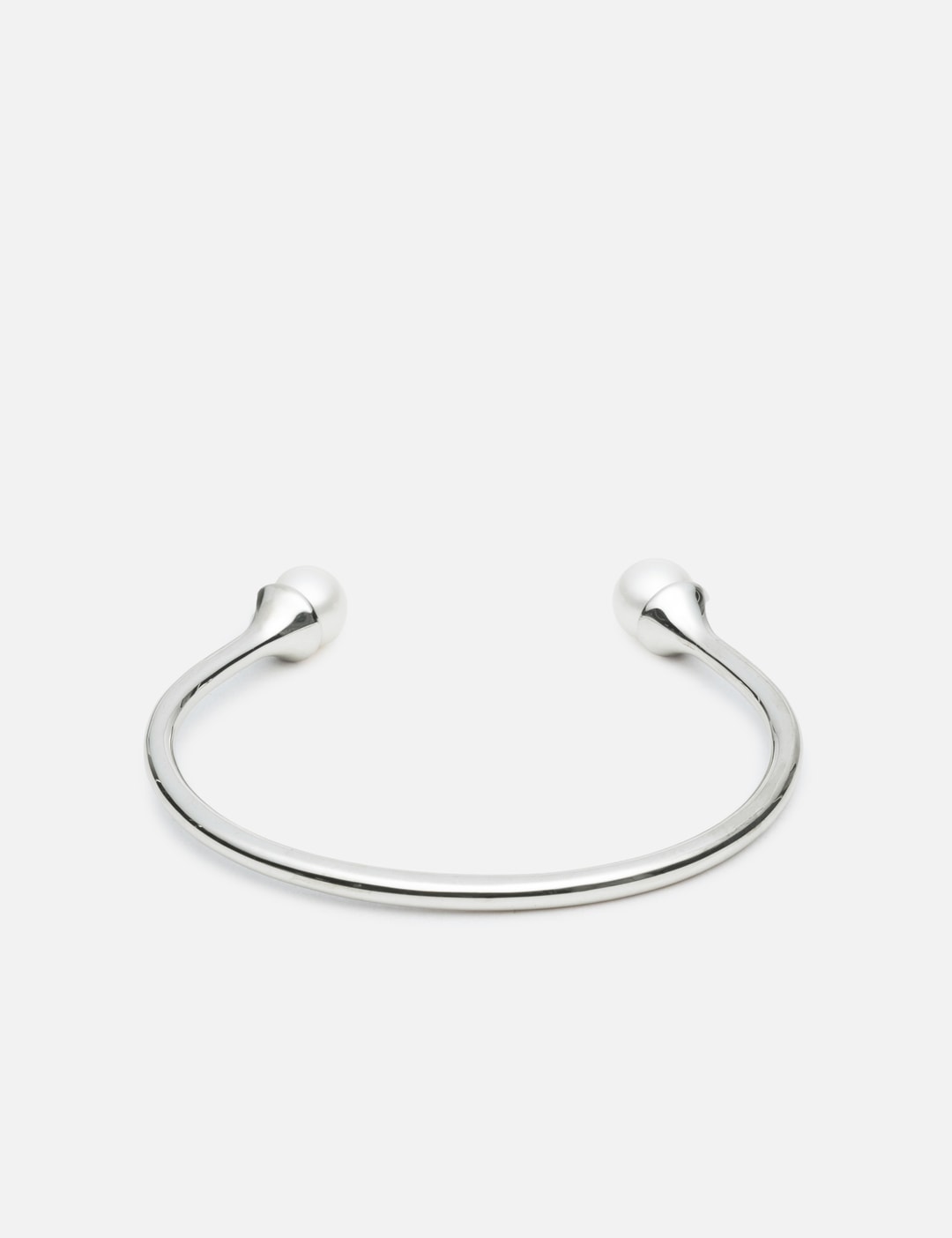 Cold White Double Pearl Open Bracelet view 7