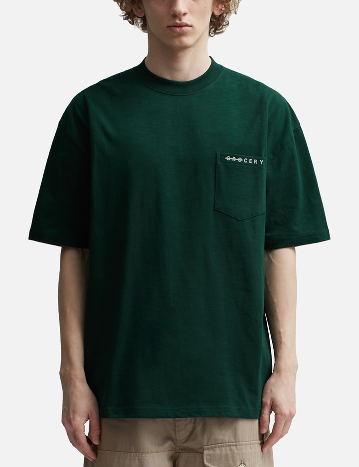 Grocery TEE-060 플로킹 로고 포켓 티셔츠 Placeholder Image