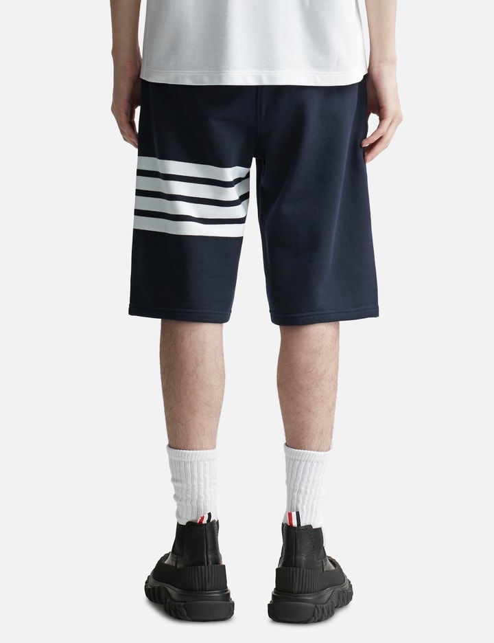 Shop Thom Browne Cotton Loopback Engineered 4-bar Sweat Shorts In Blue