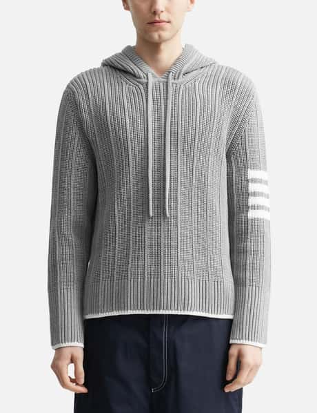 Thom Browne Cotton 4-Bar Hoodie HBX