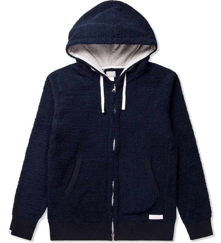 Navy Workday Fleece Zip-Up Hoodie Placeholder Image